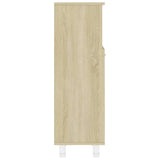 NNEVL Bathroom Cabinet Sonoma Oak 30x30x95 cm Chipboard