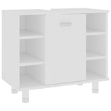 NNEVL Bathroom Cabinet White 60x32x53.5 cm Chipboard