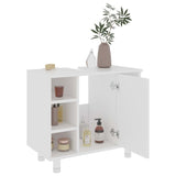 NNEVL Bathroom Cabinet White 60x32x53.5 cm Chipboard
