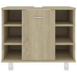NNEVL Bathroom Cabinet Sonoma Oak 60x32x53.5 cm Chipboard