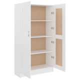 NNEVL Book Cabinet White 82.5x30.5x150 cm Engineered Wood