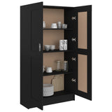 NNEVL Book Cabinet Black 82.5x30.5x150 cm Engineered Wood