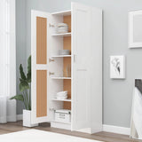 NNEVL Book Cabinet White 82.5x30.5x185.5 cm Chipboard