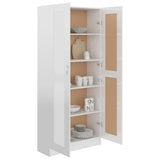 NNEVL Book Cabinet High Gloss White 82.5x30.5x185.5 cm Chipboard