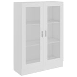 NNEVL Vitrine Cabinet White 82.5x30.5x115 cm Chipboard