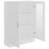 NNEVL Vitrine Cabinet White 82.5x30.5x115 cm Chipboard
