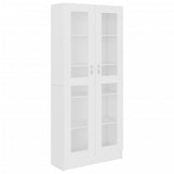 NNEVL Vitrine Cabinet White 82.5x30.5x185.5 cm Chipboard