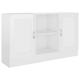 NNEVL Sideboard High Gloss White 120x30.5x70 cm Chipboard