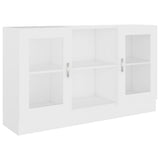 NNEVL Vitrine Cabinet White 120x30.5x70 cm Chipboard
