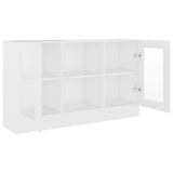 NNEVL Vitrine Cabinet White 120x30.5x70 cm Chipboard