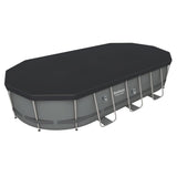 NNEVL Bestway Power Steel Swimming Pool Set Oval 549x274x122cm