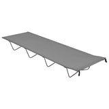 NNEVL Camping Bed 180x60x19 cm Oxford Fabric and Steel Grey