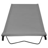 NNEVL Camping Bed 180x60x19 cm Oxford Fabric and Steel Grey