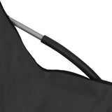 NNEVL Folding Beach Chairs 2 pcs Black Fabric