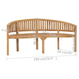 NNEVL Banana Bench 180 cm Solid Teak Wood