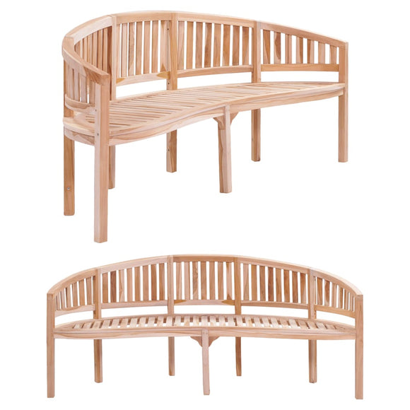 NNEVL Banana Bench 200 cm Solid Teak Wood