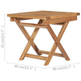 NNEVL Folding Sun Lounger with Table Solid Teak Wood