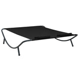 NNEVL Outdoor Lounge Bed Fabric Black