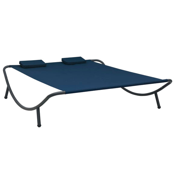 NNEVL Outdoor Lounge Bed Fabric Blue