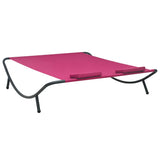 NNEVL Outdoor Lounge Bed Fabric Pink