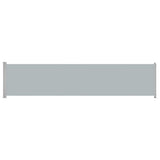 NNEVL Patio Retractable Side Awning 140x600 cm Grey