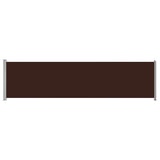 NNEVL Patio Retractable Side Awning 600x160 cm Brown