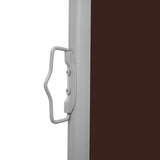 NNEVL Patio Retractable Side Awning 600x160 cm Brown
