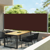 NNEVL Patio Retractable Side Awning 600x160 cm Brown