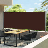 NNEVL Patio Retractable Side Awning 600x170 cm Brown