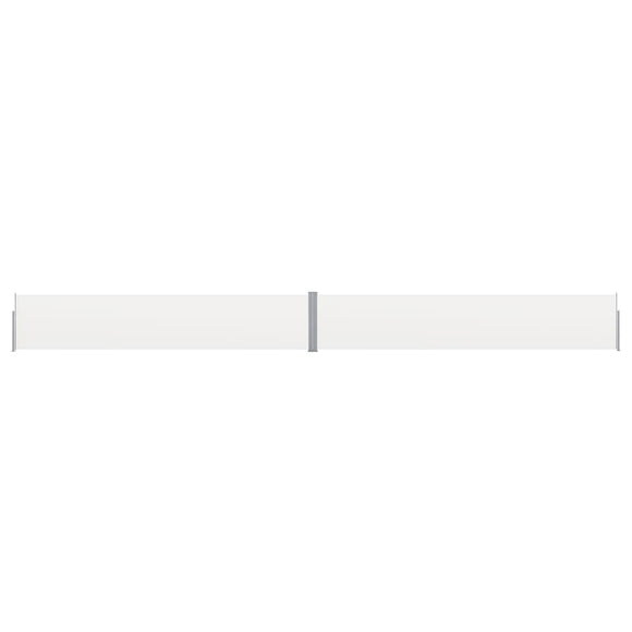 NNEVL Patio Retractable Side Awning 140x1200 cm Cream