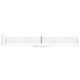 NNEVL Patio Retractable Side Awning 140x1200 cm Cream
