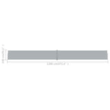 NNEVL Patio Retractable Side Awning 140x1200 cm Anthracite