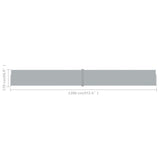 NNEVL Patio Retractable Side Awning 170x1200 cm Anthracite