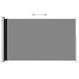 NNEVL Patio Retractable Side Awning 180x300cm Black