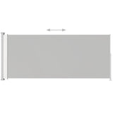 NNEVL Patio Retractable Side Awning 180x500cm Cream