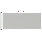 NNEVL Patio Retractable Side Awning 200x500cm Cream