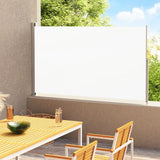 NNEVL Patio Retractable Side Awning 220x300cm Cream