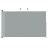 NNEVL Patio Retractable Side Awning 220x300cm Grey