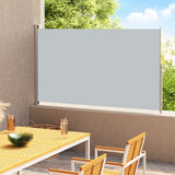 NNEVL Patio Retractable Side Awning 220x300cm Grey