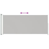 NNEVL Patio Retractable Side Awning 220x500cm Cream