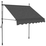 NNEVL Manual Retractable Awning with LED 200 cm Anthracite