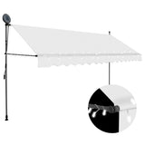 NNEVL Manual Retractable Awning with LED 400 cm Cream