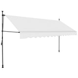 NNEVL Manual Retractable Awning with LED 400 cm Cream