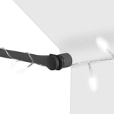 NNEVL Manual Retractable Awning with LED 400 cm Cream
