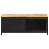 NNEVL Coffee Table 90x50x37 cm Solid Rough Mango Wood