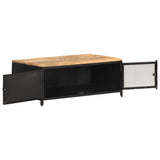 NNEVL Coffee Table 90x50x37 cm Solid Rough Mango Wood
