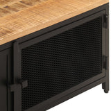 NNEVL Coffee Table 90x50x37 cm Solid Rough Mango Wood
