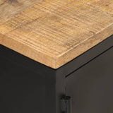 NNEVL Coffee Table 90x50x37 cm Solid Rough Mango Wood