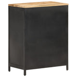 NNEVL Sideboard 60x35x78 cm Solid Rough Mango Wood