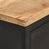 NNEVL Sideboard 60x35x78 cm Solid Rough Mango Wood